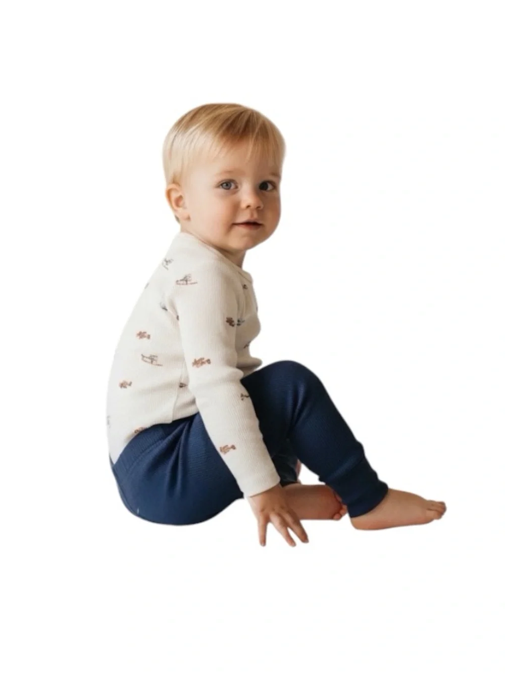 Carter's Navy, Gray & Cream Airplane 3-Piece Outfit Set